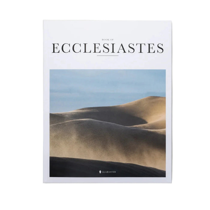 Book cover of 'Ecclesiastes' with desert landscape design