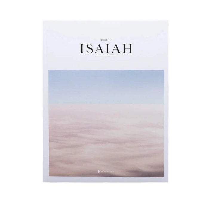 Book cover of 'Isaiah' with a gradient sky design on a light gray background