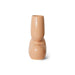 organic shaped flower vase in cream coral