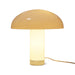 illuminated cream colored table lamp