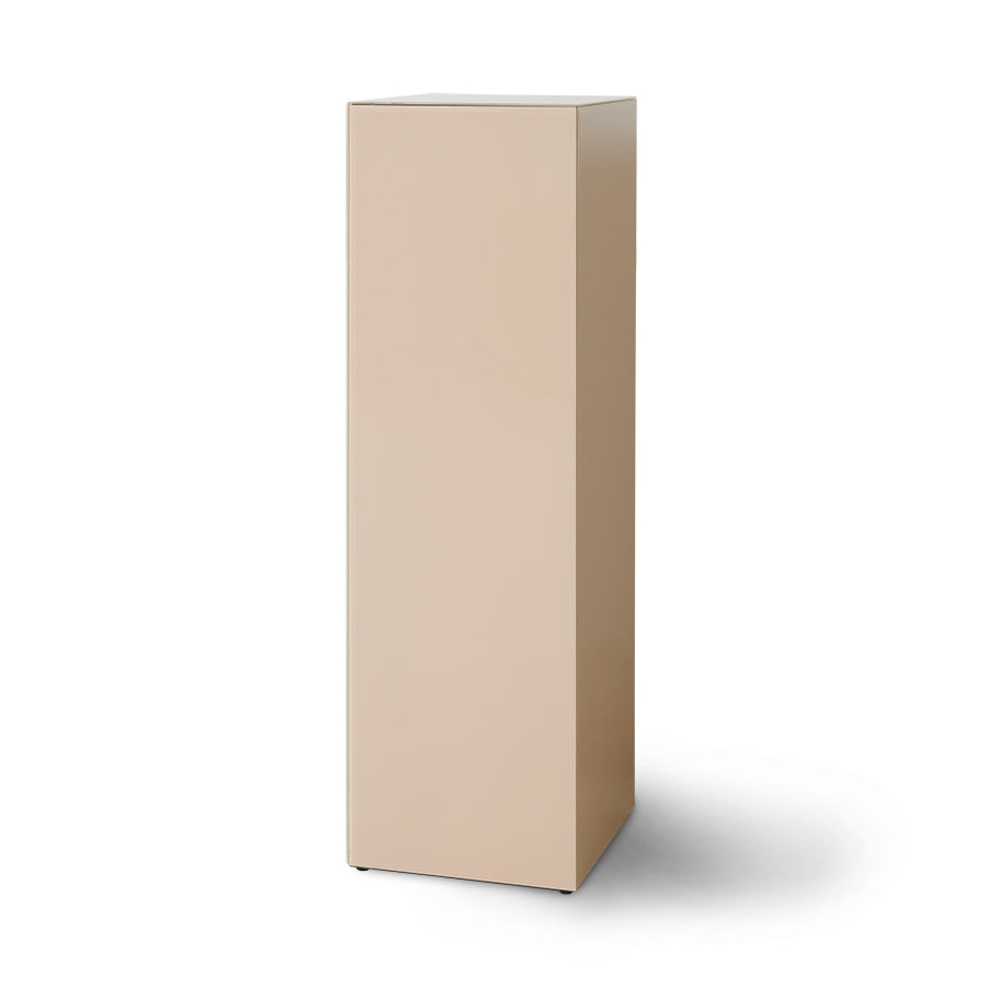 clay, neutral tall mirror display pillar