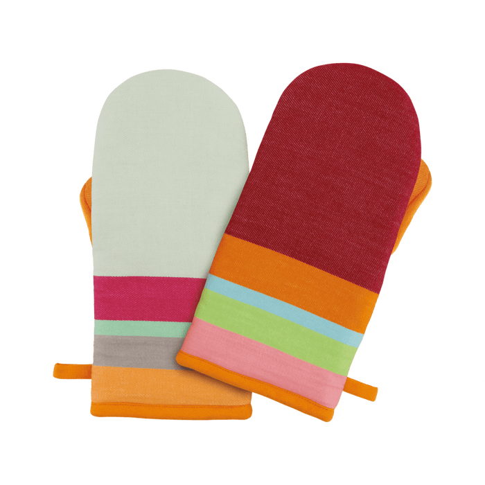 colorful oven gloves for baking