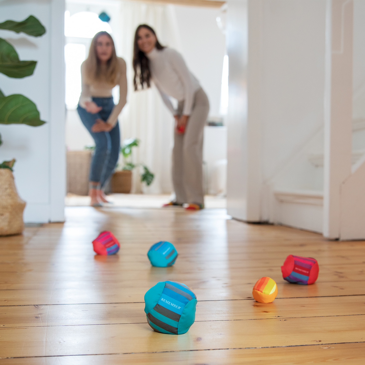 colorful set of soft boccia balls