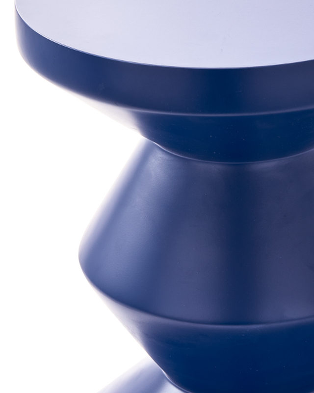 detail matte blue outdoor accent table