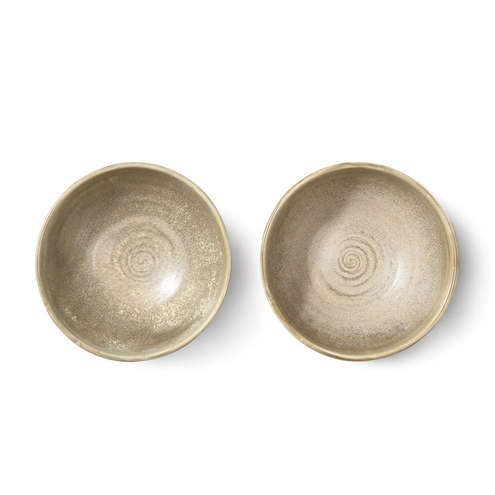 two ceramic bowls from the hk living kyoto series