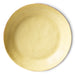 deep porcelain plate yellow and brown color