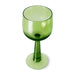tall stem lime green wine glass