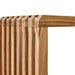 detail reclaimed teak wooden slatted bench