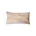 soft creamy pink lumbar pillow with blossom print