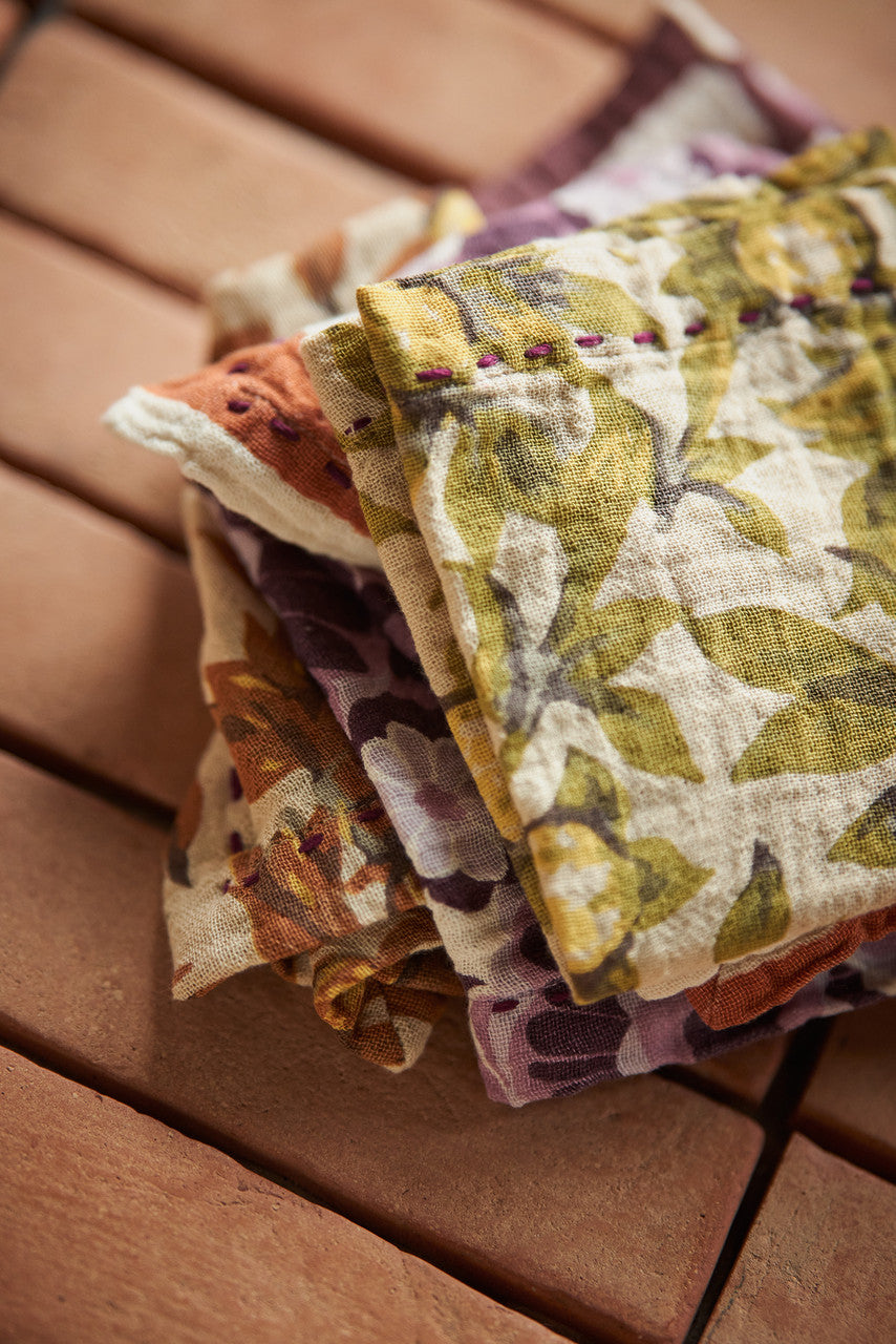 stack of cotton napkins