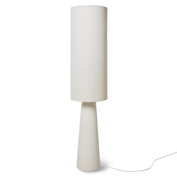 Retro cone floor lamp - cream