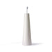 cone shape base and linen shade floor lamp