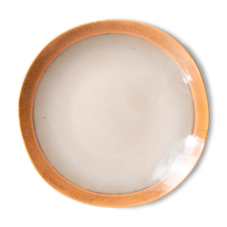 round shape side plates earth
