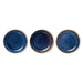 color variations rustic blue porcelain side plate