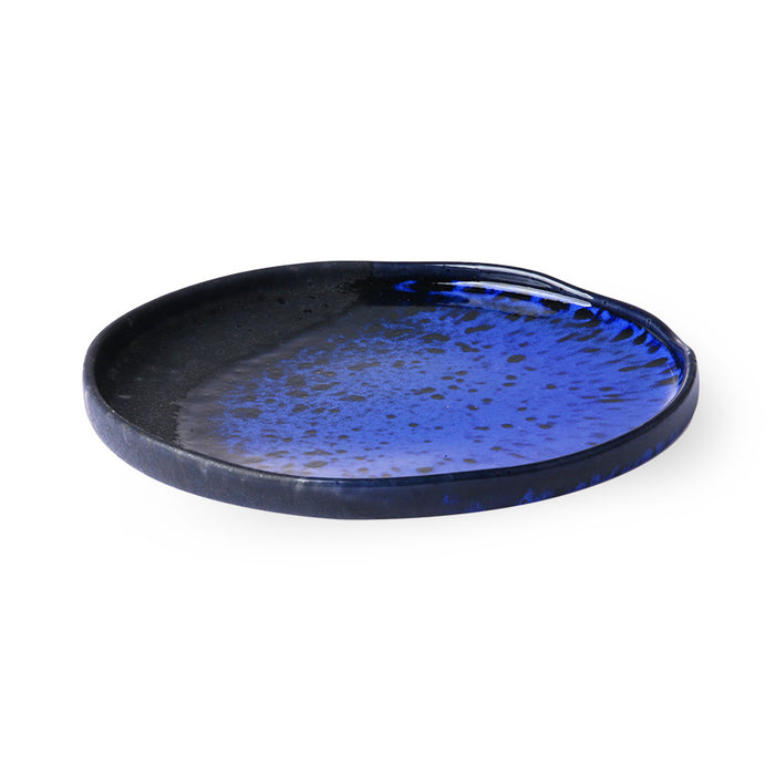 Kyoto ceramics - cobalt blue small plate