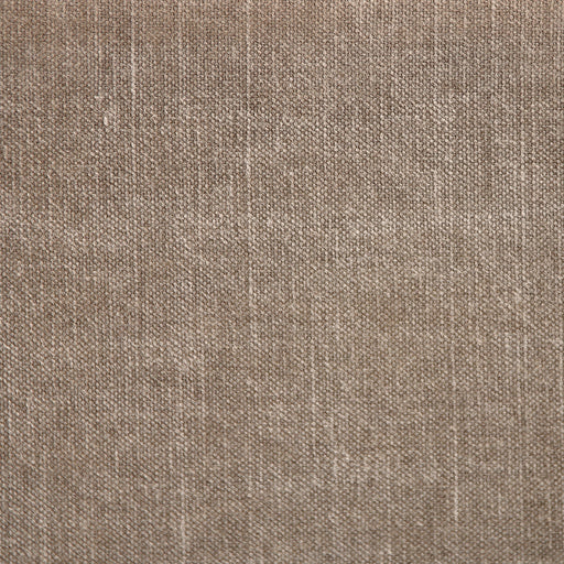 close up of fabric from the contemporary style club couch in a taupe color fabric that is a mix of linen and cotton