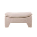 retro style ottoman bench in a pink/blush color
