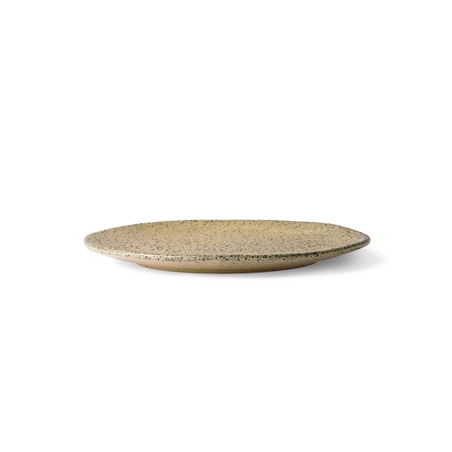 organic shaped peach color plate