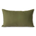 back of a green lumbar pillow