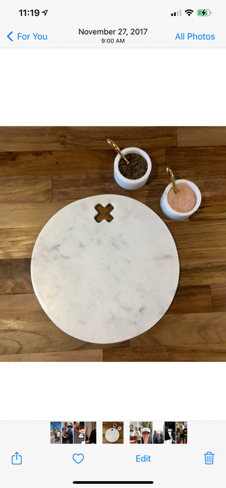 Marble cheese / cutting board - round
