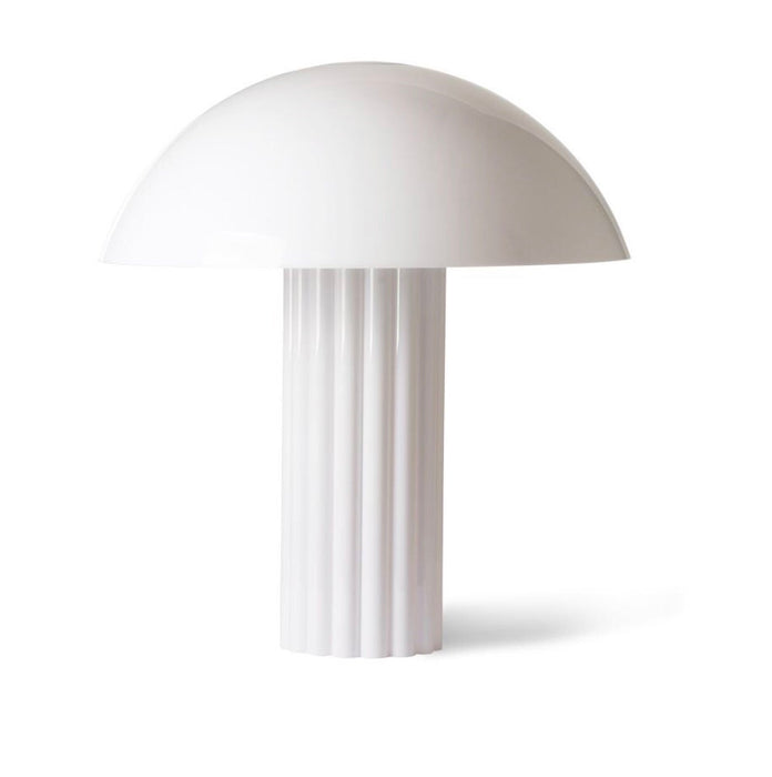 Acrylic cupola table lamp white