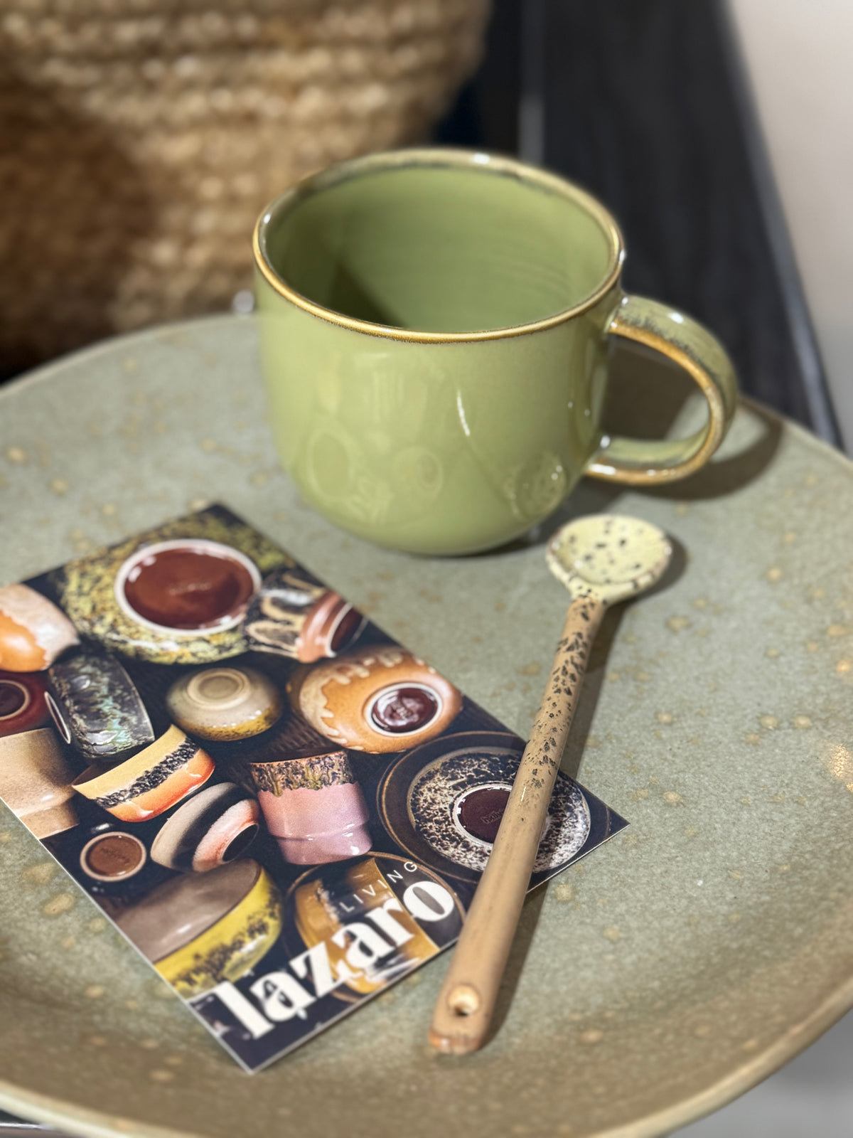 Bold & Basic ceramics Dinner Plate Mint