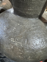 Printed jungle table lamp - rustic base