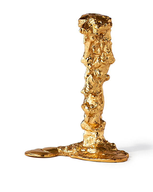 Drip candle holder Gold - Large