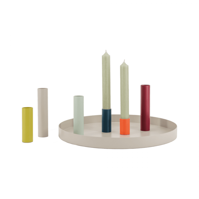 magnetic candle holder tray