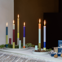 small magnetic tray with candle stick holders Christmas style