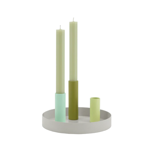 small magnetic tray with candle stick holders