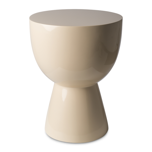 beige side table