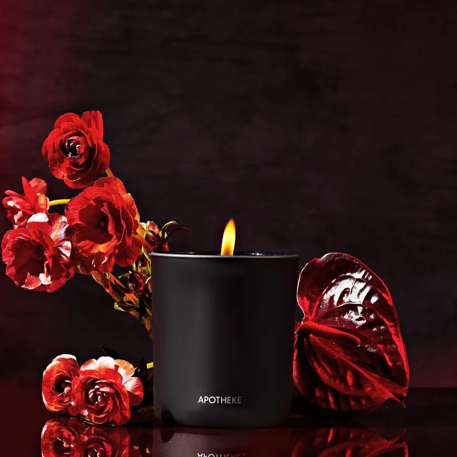 black vessel apotheke charcoal rouge scent geranium leafs