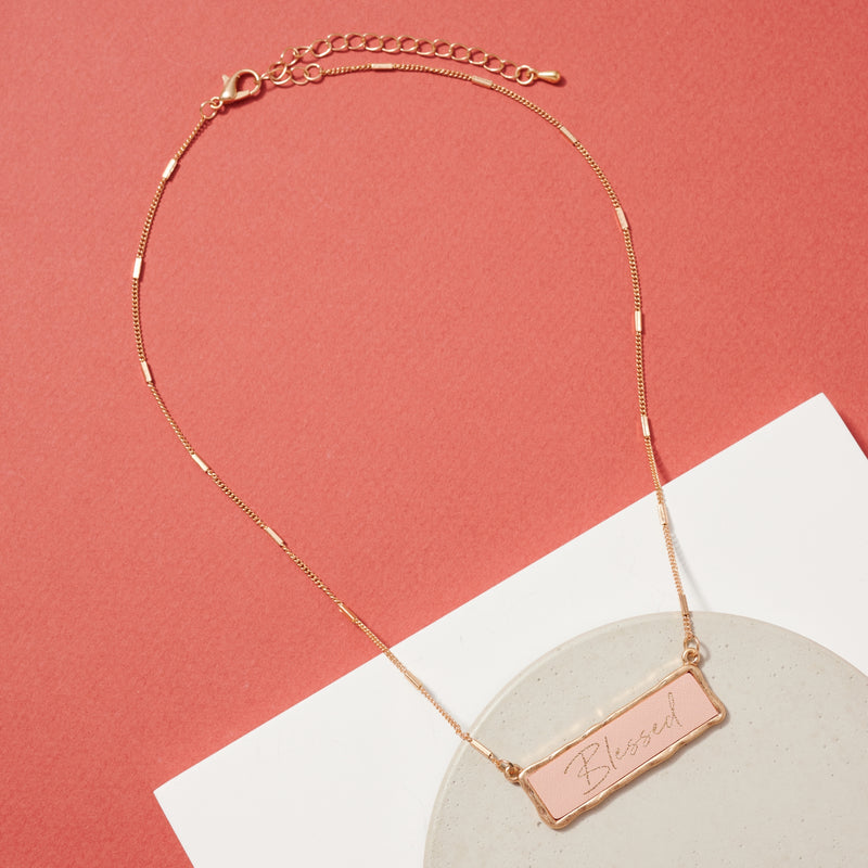 Blessed charm necklace