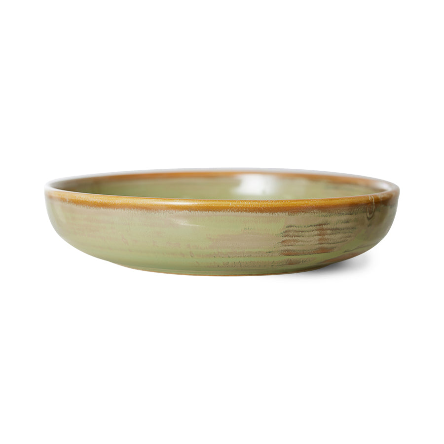 moss green deep plate 