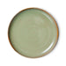 moss green colored side plate