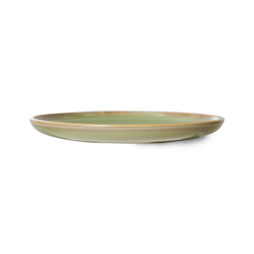 moss green colored side plate