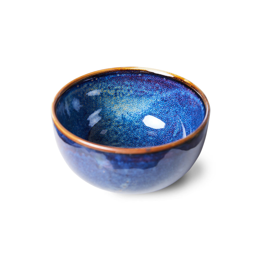 rustic blue small bowl