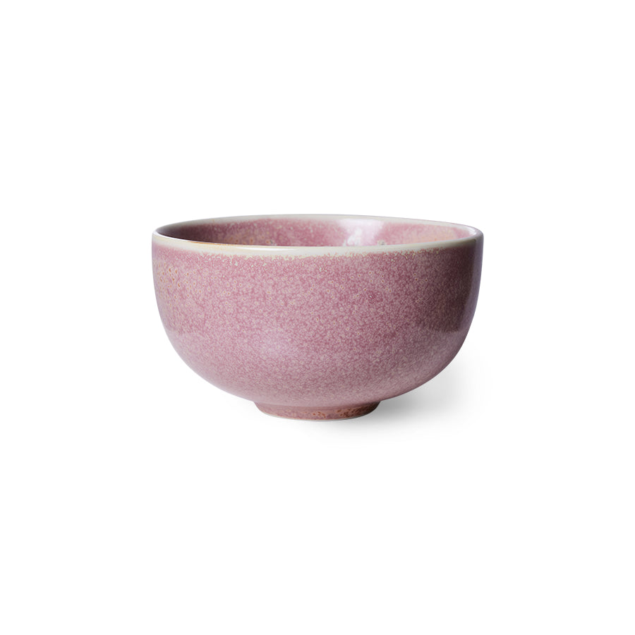 rustic pink bowl