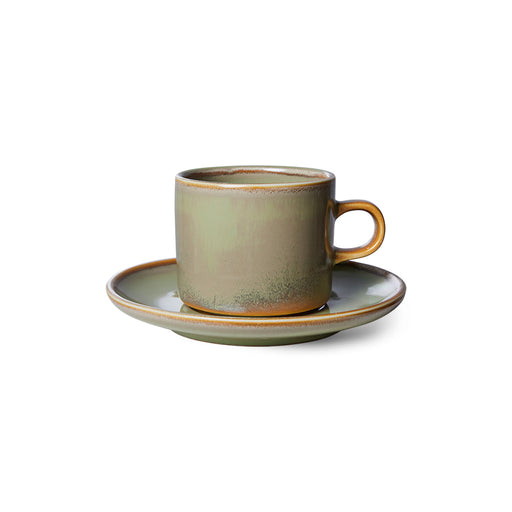 moss green cup and saucer