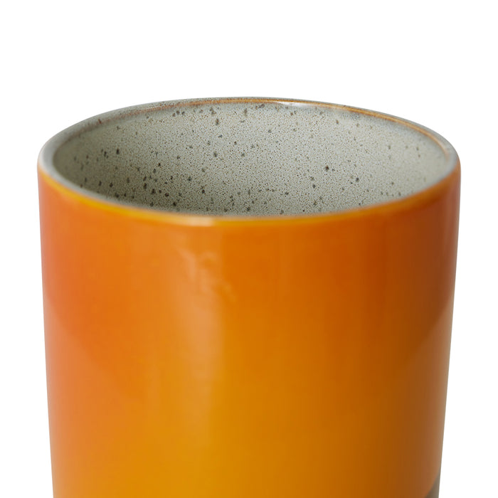 70s ceramics - storage jar sunshine