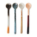 ceramic spoons with colorful reactive glaze finish