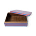 one box out of set of 3 striped wooden storage boxes in different sizes