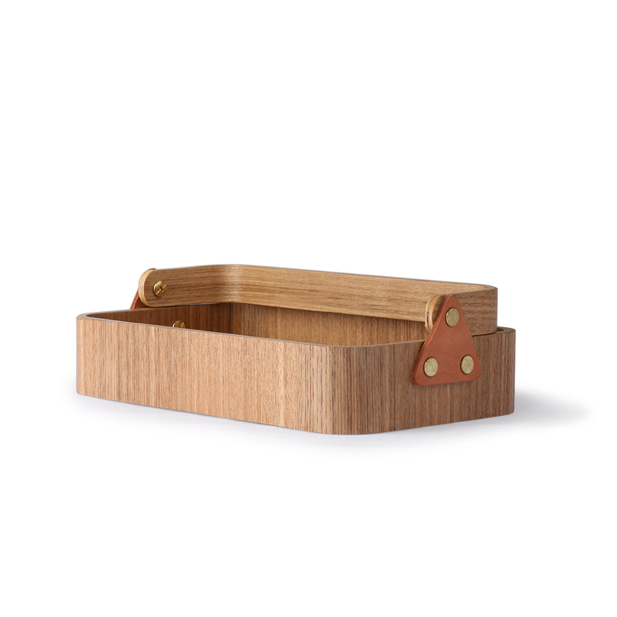 box made from willow wood with a handle 