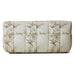 lazy lounge sofa bench with classic ivory and brown Reeds fabric