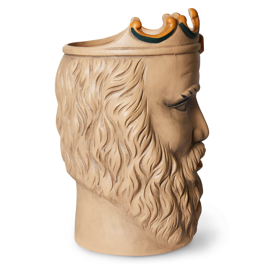 Sicilian Moor head planter seen from side