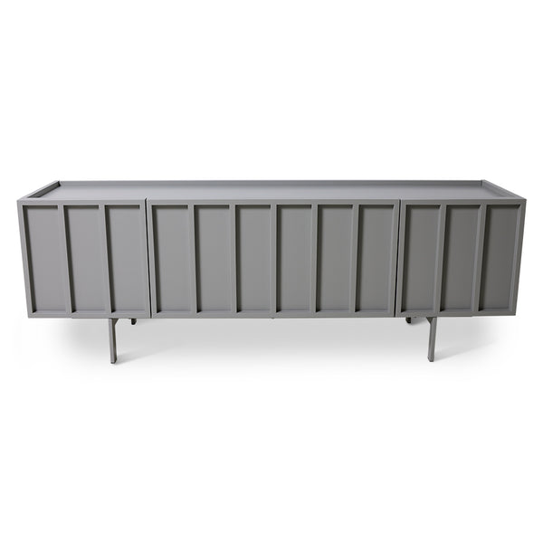 concrete grey tv stand low sideboard