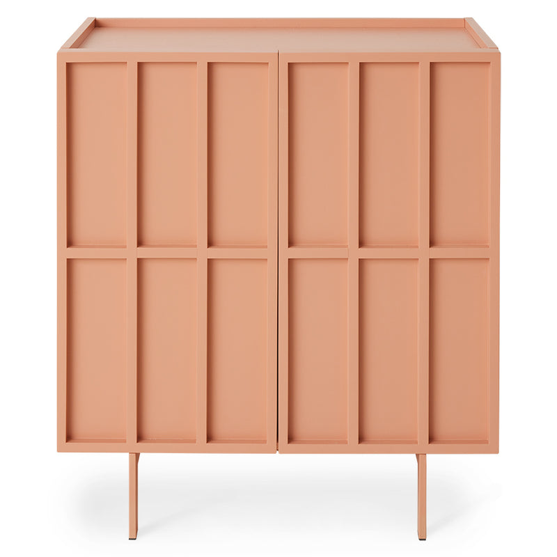 modern credenza in blush color