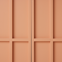 detail of modern credenza in blush color