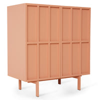 modern credenza in blush color